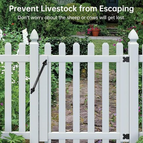 14-Inch Adjustable Metal Gate Spring Closer, Automatic Door Closure for Wooden Gates and Fences, Spring Mechanism for Garden & Farm Use in Saudi Arabia