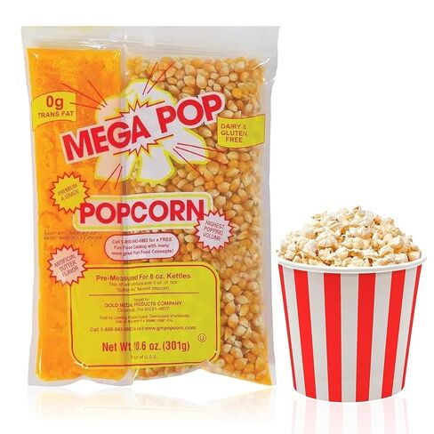 Gold Medal 2611432 Gold Medal Mega Pop Popcorn Butter 8 Oz. 36/Carton (2836) in Saudi Arabia