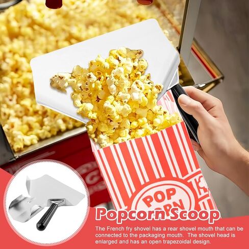 202 قطعة من أكياس الفشار مع مغرفة وشاكر ملح، 1 أونصة صغيرة للوجبات الفردية حاوية الفشار أكياس PopCor-n السائبة للحفلات والمسرح الليلي in Kuwait