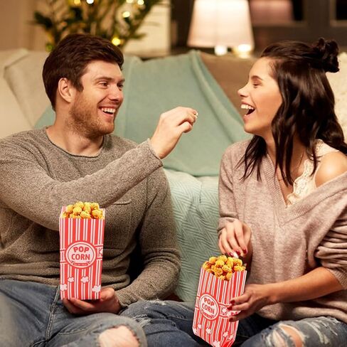 202 قطعة من أكياس الفشار مع مغرفة وشاكر ملح، 1 أونصة صغيرة للوجبات الفردية حاوية الفشار أكياس PopCor-n السائبة للحفلات والمسرح الليلي in Kuwait