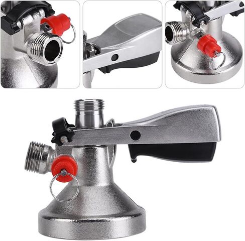 G Type Keg Stainless Steel Coupler - Durable Draft Beer Dispenser with Air Valve for Home Brewing & Bars in Kuwait