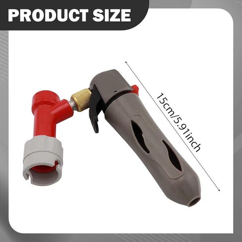 Keg Charging Beer Dispenser, Easy to Use Handheld CO2 Charger for Draft Beer Tap Valve- Distributor Gray Red in Saudi Arabia