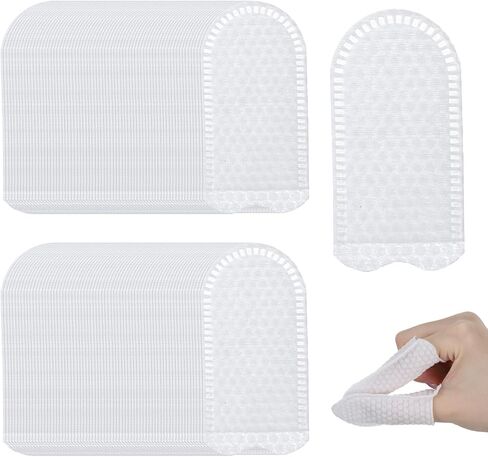 100pcs Cotton Finger Cots, Dog Ear Wipes Finger Ear Fingers Wipes for Dogs Fingers Covers Protection for Tips Gauze Sleeve, Breathable, Sweat Resistant Perfect for Work, Nails Cleaning(White) in Saudi Arabia