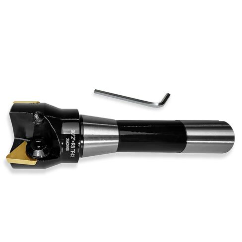 مطحنة نهاية قابلة للفهرسة R8 ساق 2 بوصة قطر القطع 90 درجة 3 مزامير قاطعة طحن عالية السرعة مع 3 قطع TPCN43PDTR(TPG43) إدراجات كربيد (6 بوصة الطول الإجمالي، TP43) in Kuwait