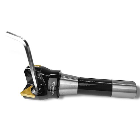 مطحنة نهاية قابلة للفهرسة R8 ساق 2 بوصة قطر القطع 90 درجة 3 مزامير قاطعة طحن عالية السرعة مع 3 قطع TPCN43PDTR(TPG43) إدراجات كربيد (6 بوصة الطول الإجمالي، TP43) in Kuwait