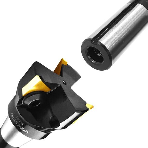 مطحنة نهاية قابلة للفهرسة R8 ساق 2 بوصة قطر القطع 90 درجة 3 مزامير قاطعة طحن عالية السرعة مع 3 قطع TPCN43PDTR(TPG43) إدراجات كربيد (6 بوصة الطول الإجمالي، TP43) in Kuwait