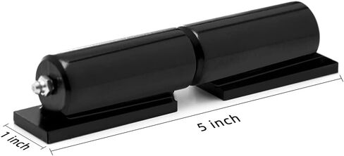 Heavy Duty Gate Hinges 5 Inches - 2 Pack Black Iron Door Hinge Barrel Style 450 Lbs Capacity for Swing Door Trailer Ramp Gate - Weld On Install in Saudi Arabia