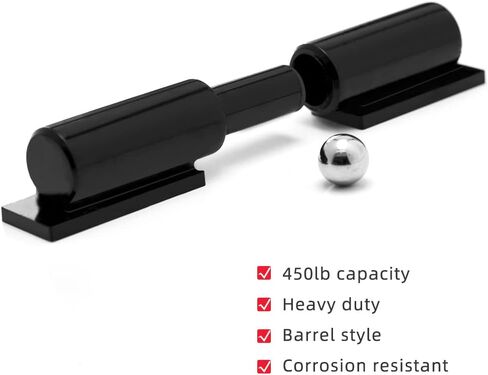 Heavy Duty Gate Hinges 5 Inches - 2 Pack Black Iron Door Hinge Barrel Style 450 Lbs Capacity for Swing Door Trailer Ramp Gate - Weld On Install in Saudi Arabia