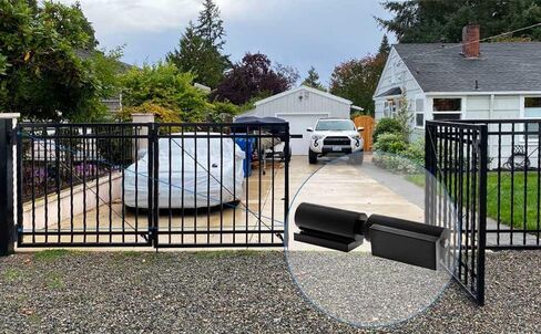 Heavy Duty Gate Hinges 5 Inches - 2 Pack Black Iron Door Hinge Barrel Style 450 Lbs Capacity for Swing Door Trailer Ramp Gate - Weld On Install in Saudi Arabia