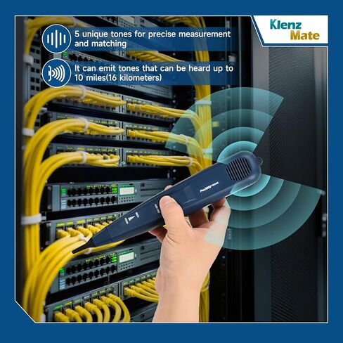 Pro 3000 Tone Generator and Probe Kit with Cable Stripper, Tone Generator Wire Tracer, Handheld Telephone Line Finder with SmartTone Technology, for Flat or Round Cat5 Cat6 Wire in Kuwait