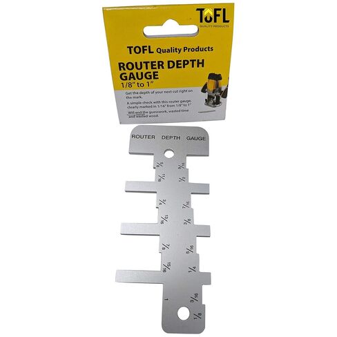 TOFL Router Depth Gauge – Easy Bit Depth Measuring Tool for Hobbyist Woodworking and DIY Projects in Saudi Arabia