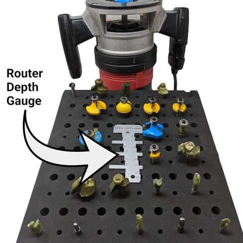 TOFL Router Depth Gauge – Easy Bit Depth Measuring Tool for Hobbyist Woodworking and DIY Projects in Saudi Arabia