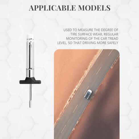 2PCS Tire Wear Gauge, Tire Tread Depth Gauge, 25MM/32nds Color Coded Tire Tread Depth Gauge, Tire Tread Depth Accurate Measurement Tools, Tread Depth Meter Suitable for Cars, Trucks in Saudi Arabia