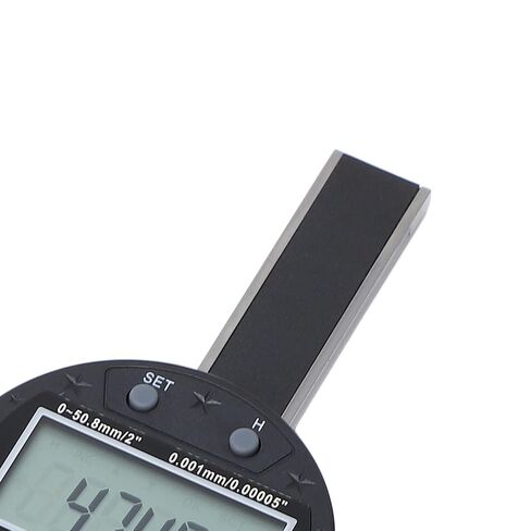 Electronic Depth Gauge 0-50.8mm/0-2in Micrometer with LCD Display and USB Data Transfer, High Precision Stainless Steel Digital Depth Measuring Tool in Saudi Arabia