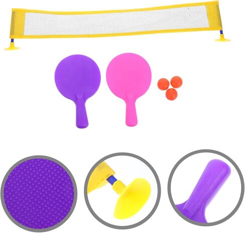 TOYANDONA 1Set Mini Table Tennis Set Portable Indoor Pong Game for Fun Tabletop Rackets and Net for Boys for Family Interaction and Skill Development in Saudi Arabia