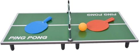 Alomejor Mini Folding Table Tennis Game Set Portable Fiberboard Desk Toy for ParentChild Entertainment in Saudi Arabia