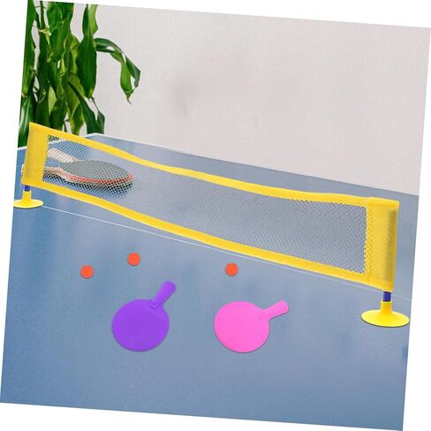 1Set Mini Portable Tabletop Table Tennis Game Set of Rackets and Net for Fun Indoor Pong for Compact Design for and Play in Saudi Arabia