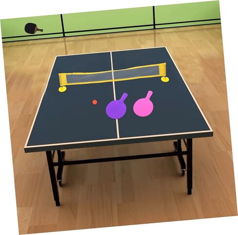 1Set Mini Portable Tabletop Table Tennis Game Set of Rackets and Net for Fun Indoor Pong for Compact Design for and Play in Saudi Arabia