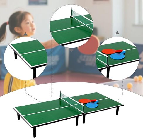 طاولة بينج بونج صغيرة قابلة للفصل مع مجاديف للأطفال in Kuwait