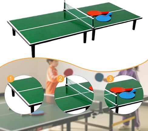 طاولة بينج بونج صغيرة قابلة للفصل مع مجاديف للأطفال in Kuwait
