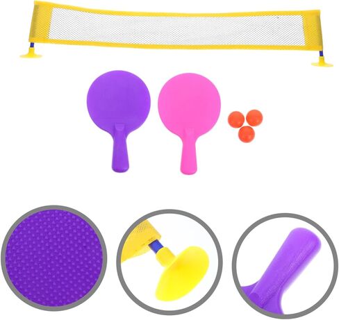 SUPVOX 1Set Mini Portable Tabletop Table Tennis Set for Indoor Fun with Rackets and Net Parent Interactive Game Easy to Play Mini Pong Set for All Ages in Saudi Arabia