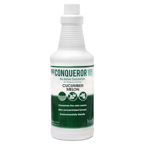 Fresh Products Bio Conqueror 105 مركز مضاد للرائحة الأنزيمية، خيار وبطيخ، زجاجة واحدة كيو تي، 12/كرتون in Kuwait
