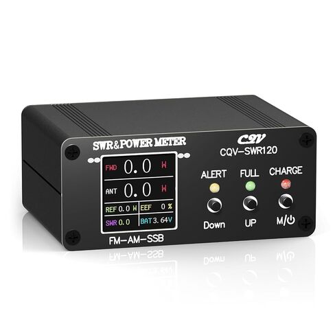 CQV-SWR120 120 وات SWR ومقياس الموجة الدائمة للطاقة، وظيفة إنذار الموجة الدائمة، شاشة عالية الدقة بالألوان الكاملة FM-AM-SSB in Kuwait
