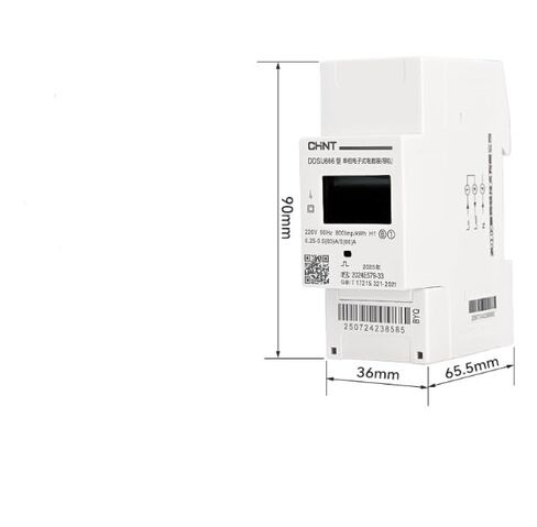 DDSU666 | 1PC New CHNT Energy Meter DDSU666 Single Phase Rail Meter 220V 0.25-05 (60) A 13200W in Saudi Arabia