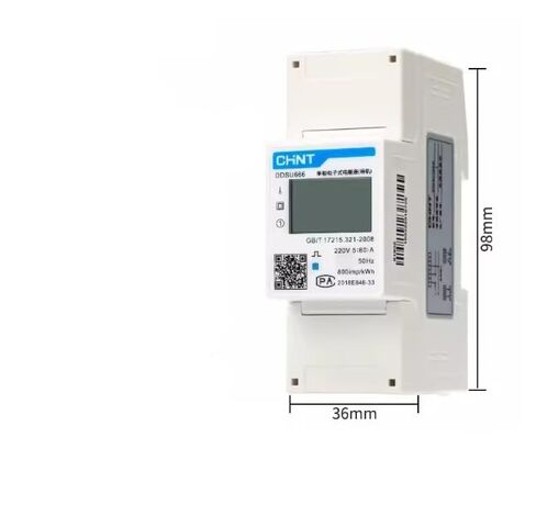 DDSU666 | 1PC New CHNT Energy Meter DDSU666 Single Phase Rail Meter 220V 0.25-05 (60) A 13200W in Saudi Arabia