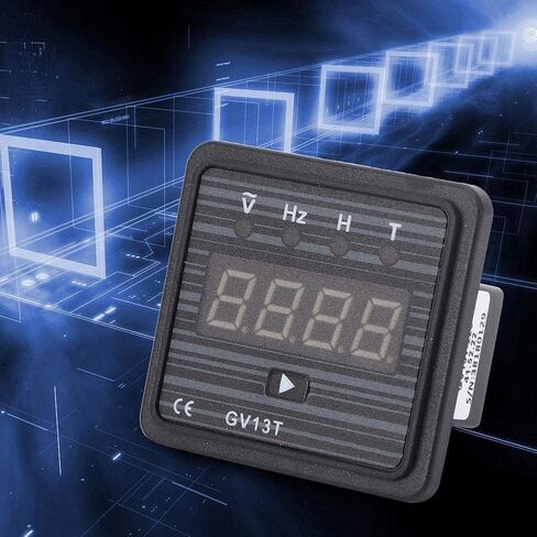 Oumefar 40-70HZ 0.5 Level 3 in 1 Generator Digital Meter 220V 380V AC Panel Mounting Meter GV13T for Generator Voltage Frequency Display(220V System) in Saudi Arabia