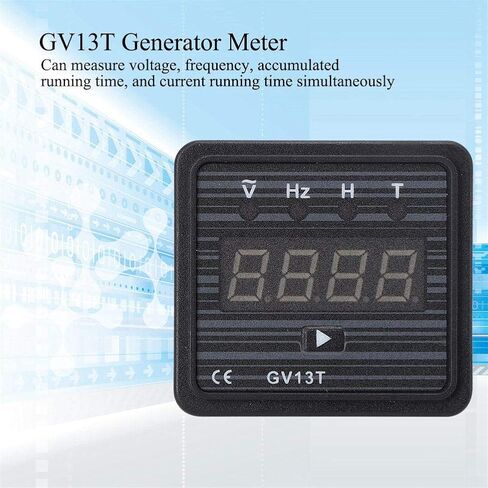 Oumefar 40-70HZ 0.5 Level 3 in 1 Generator Digital Meter 220V 380V AC Panel Mounting Meter GV13T for Generator Voltage Frequency Display(220V System) in Saudi Arabia