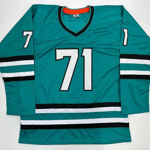 Facsimile Autographed Macklin Celebrini San Jose Teal Reprint Laser Auto Hockey Jersey Size Men's XL in Saudi Arabia