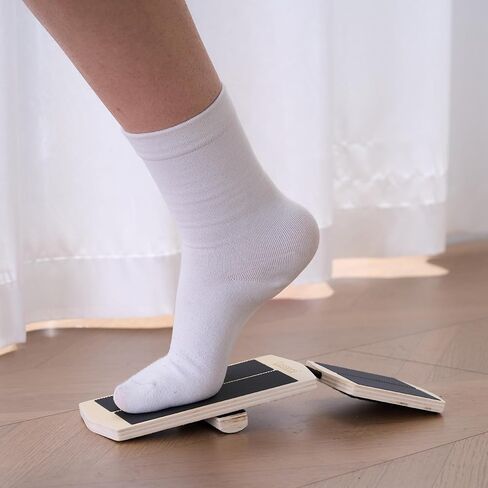 Foot & Ankle Strengthener Kit – Ankle Balance Board for Strength, Stability, Mobility & Injury Recovery – Complete Set with Beginner & Advanced Bars, 2 sizes Cork Balls, Manual & Carry Bag in Kuwait