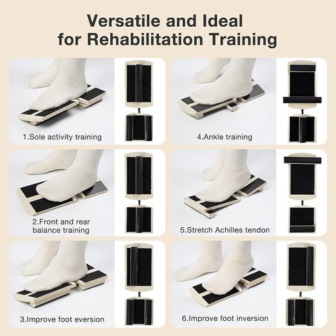 Ankle Balance Board Foot Strengthener Blackboard Trainer, Bamboo Axis Board Ankle Balance Boards for Physical Therapy, Posture Correction for Plantar Fasciitis Relief, Stability Exercises in Kuwait