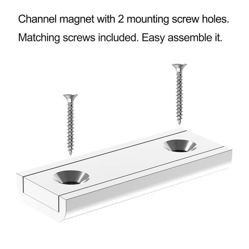Neodymium Strong Magnets with mounting Holes,4PCS 1.50" & 2PCS 2.50" Length, 60 and 100LBS Magnet with Screws, Industrial Magnets with Holes for Tool Room,Science,Craft,Office in Kuwait