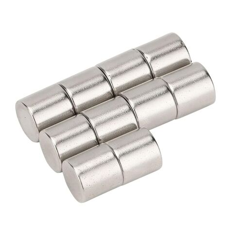 10 PCS Refrigerator Magnets 3/8" x3/8" Cylinder Magnets Small Permanent Rare Earth Magnets Neodymium Magnet for Multi-Use Fridge Whiteboard DIY Scientific Craft Office Magnets, 10x10mm in Kuwait
