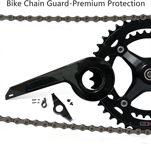 Bike Chain Guard Cover, Heavy-Duty Sprocket & Chainring Protector, Bicycle Crankset Protection Accessories for Mountain, Road & Kids Bikes Daily Commuting, Outdoor Riding & Training in Kuwait