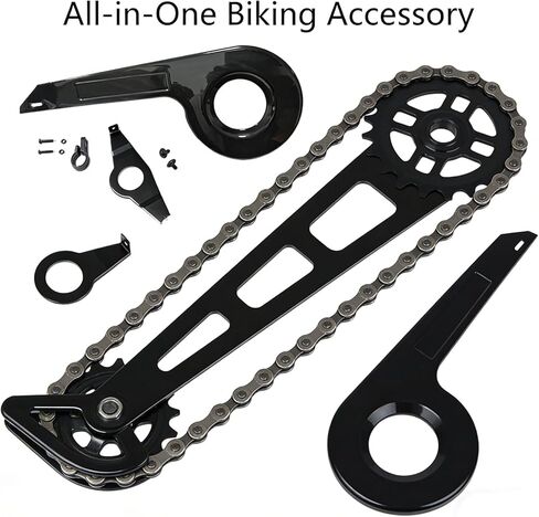 Bike Chain Guard Cover, Heavy-Duty Sprocket & Chainring Protector, Bicycle Crankset Protection Accessories for Mountain, Road & Kids Bikes Daily Commuting, Outdoor Riding & Training in Kuwait