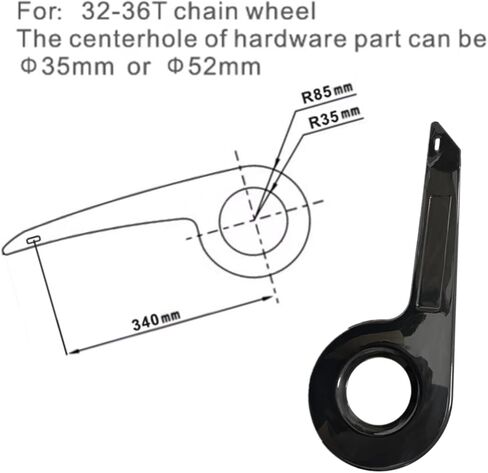 Bike Chain Guard Cover, Heavy-Duty Sprocket & Chainring Protector, Bicycle Crankset Protection Accessories for Mountain, Road & Kids Bikes Daily Commuting, Outdoor Riding & Training in Kuwait