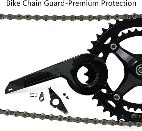 Bike Chain Guard Cover, Heavy-Duty Sprocket & Chainring Protector, Bicycle Crankset Protection Accessories for Mountain, Road & Kids Bikes Daily Commuting, Outdoor Riding & Training in Kuwait