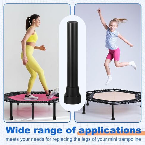 8 Pcs 7.5 x 0.8 Inches Universal Trampoline Replacement Legs with Rubber Covers Pad Stainless Steel Leg Tube Mini Trampoline Tube Accessories Bounce Part in Kuwait