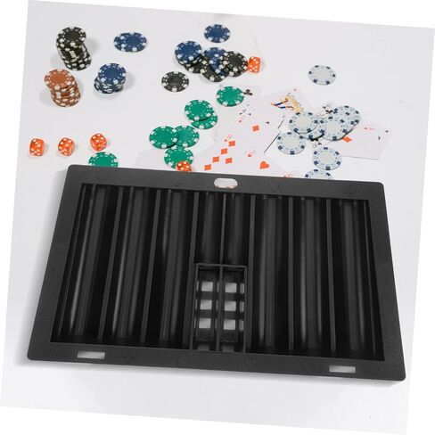 HANABASS 350pieces Portable Poker Chip Holder Multi-function Chip Box for Game Table Poker Racks in Saudi Arabia