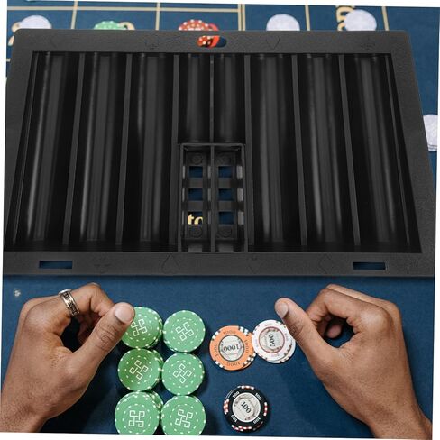 HANABASS 350pieces Portable Poker Chip Holder Multi-function Chip Box for Game Table Poker Racks in Saudi Arabia