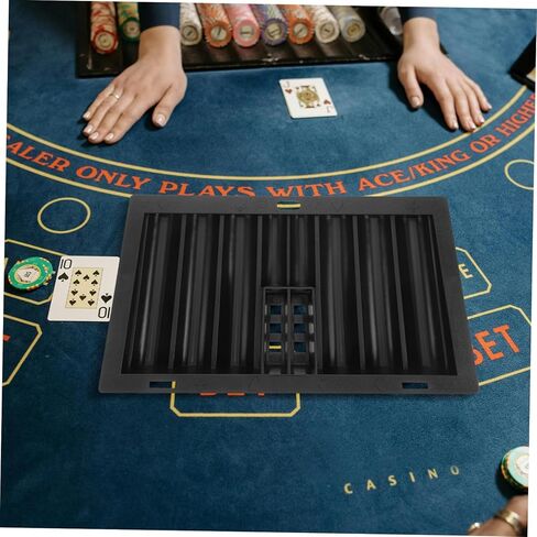 HANABASS 350pieces Portable Poker Chip Holder Multi-function Chip Box for Game Table Poker Racks in Saudi Arabia