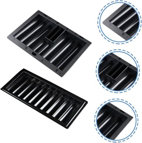 Yardwe Poker Chip Tray Set for Games 2pcs Plastic Poker Chip Holder Divided Compartments for Easy Organization in Kuwait