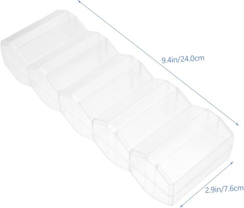 Vaguelly Transparent Poker Chip Storage Box with Compartment Design Game Cards Holder for Organizing Poker Chips Cards and Dice in Kuwait