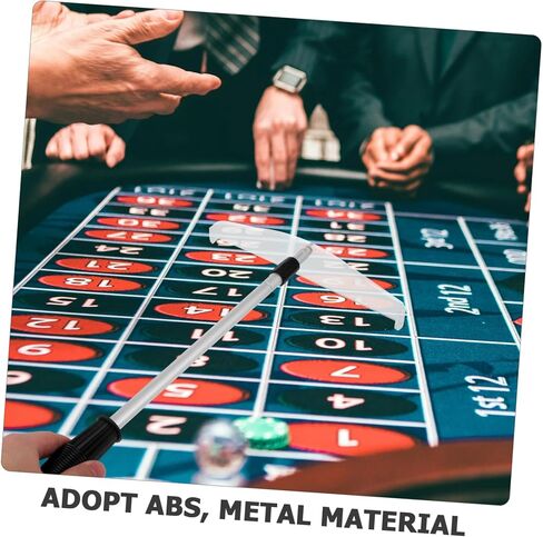 Milisten Telescopic Poker Chip Rake Metal Collector Rod Variable Length for Poker Dice Games in Kuwait