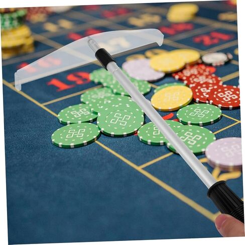 Sosoport Telescopic Poker Chip Rake Poker Chip Collector for Games Easy to Use Store for Parties and Poker Play with Excellent Craftsmanship and Smooth Edges in Kuwait