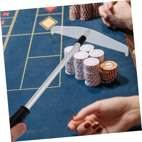 Sosoport Telescopic Poker Chip Rake Poker Chip Collector for Games Easy to Use Store for Parties and Poker Play with Excellent Craftsmanship and Smooth Edges in Kuwait