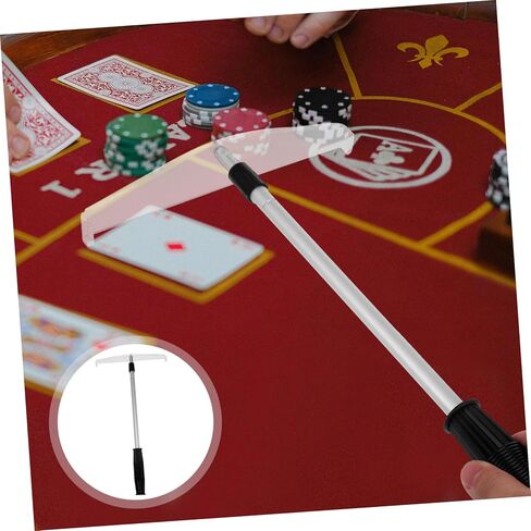 Sosoport Telescopic Poker Chip Rake Poker Chip Collector for Games Easy to Use Store for Parties and Poker Play with Excellent Craftsmanship and Smooth Edges in Kuwait